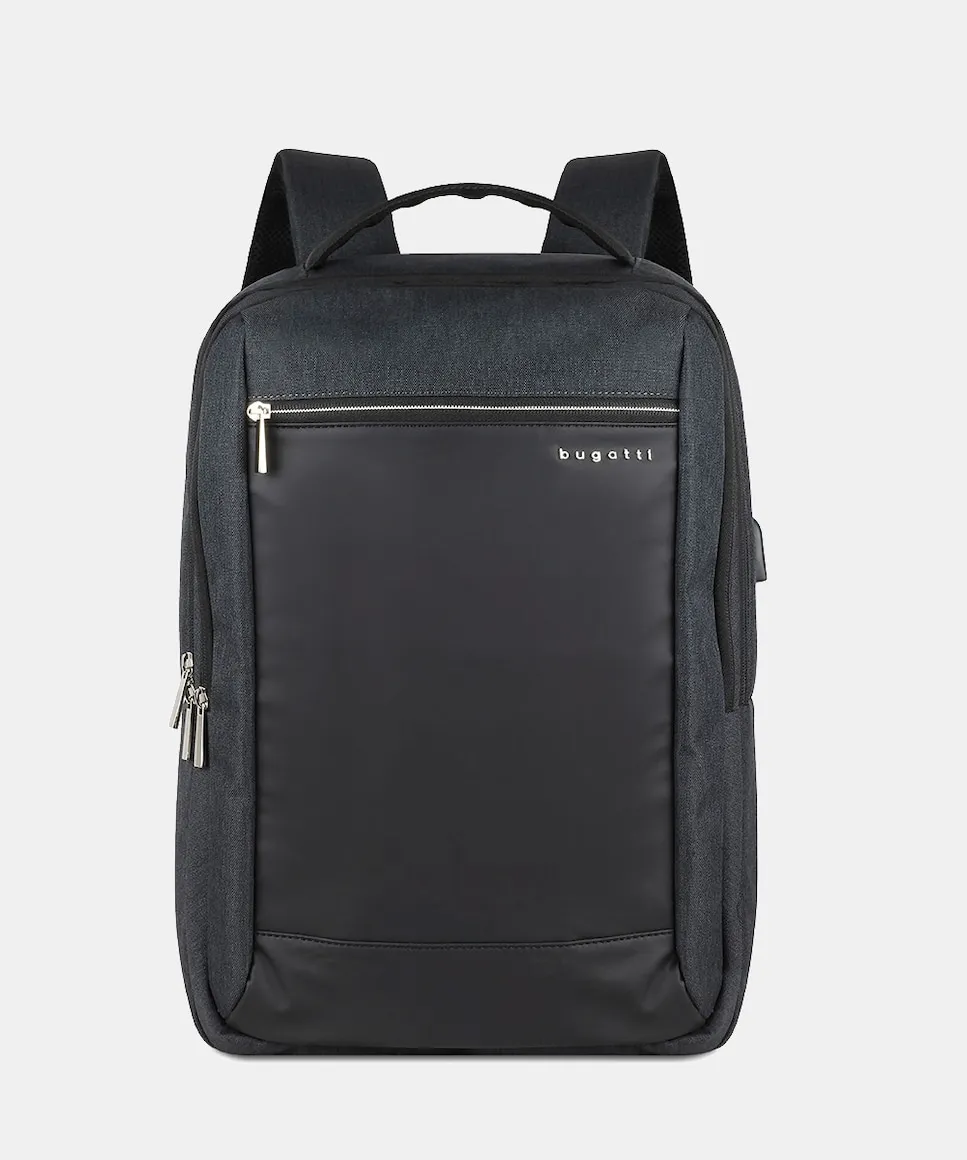 

Антрацитовый мужской рюкзак Bugatti, черный