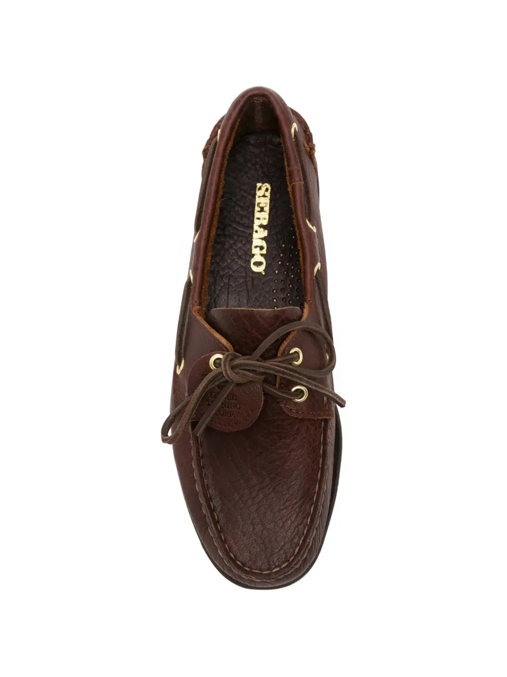 Кожаные лодочные туфли Docksides Sebago, коричневый — фото 4