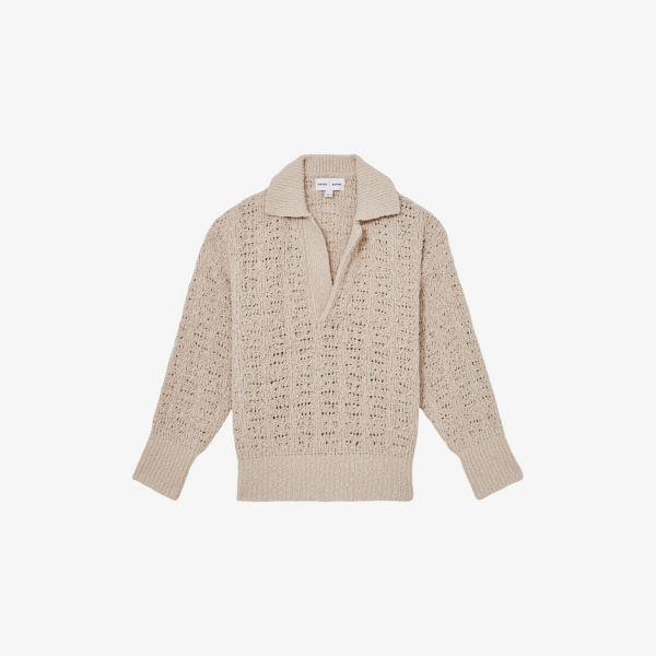 

Reiss x les 100 ciels джемпер вязаный bouclé Hunter Reiss, серый