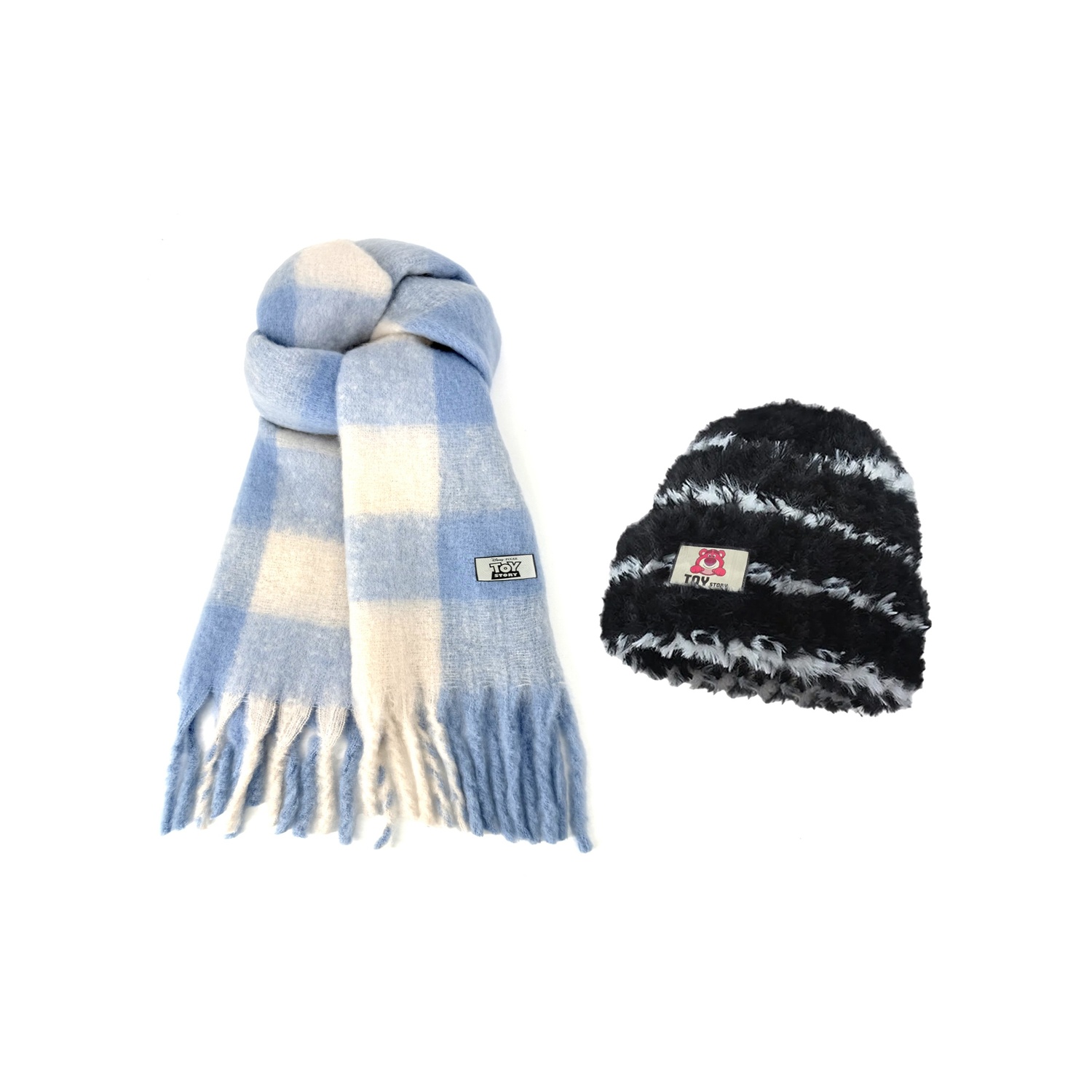 

Disney Вязаный шарф унисекс, 2 Pack (Blue White Scarf+Stripes Cap)