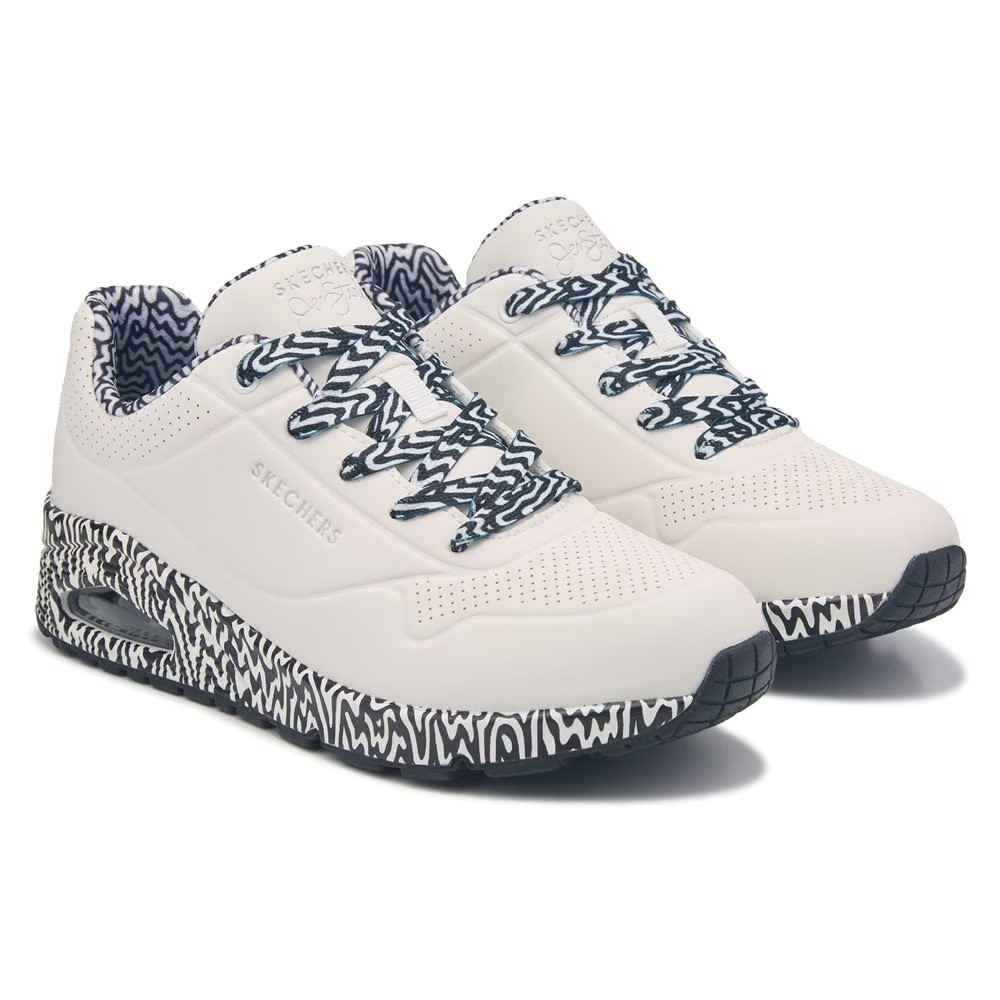 Мини-Кеды Jen Stark Street Uno Skechers, белый — фото 2