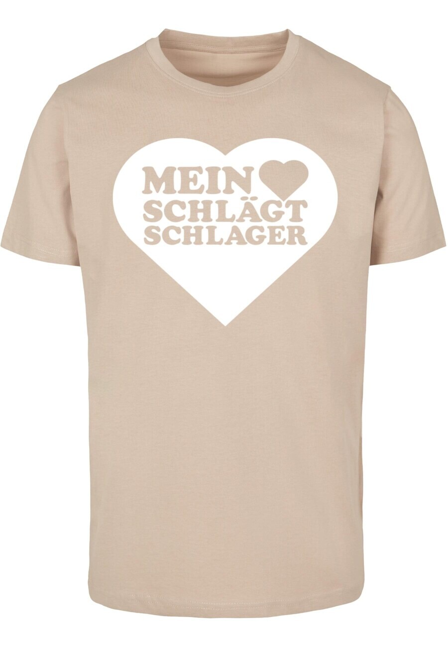 

Классическая футболка Merchcode Shirt MHSS Herz, песочный