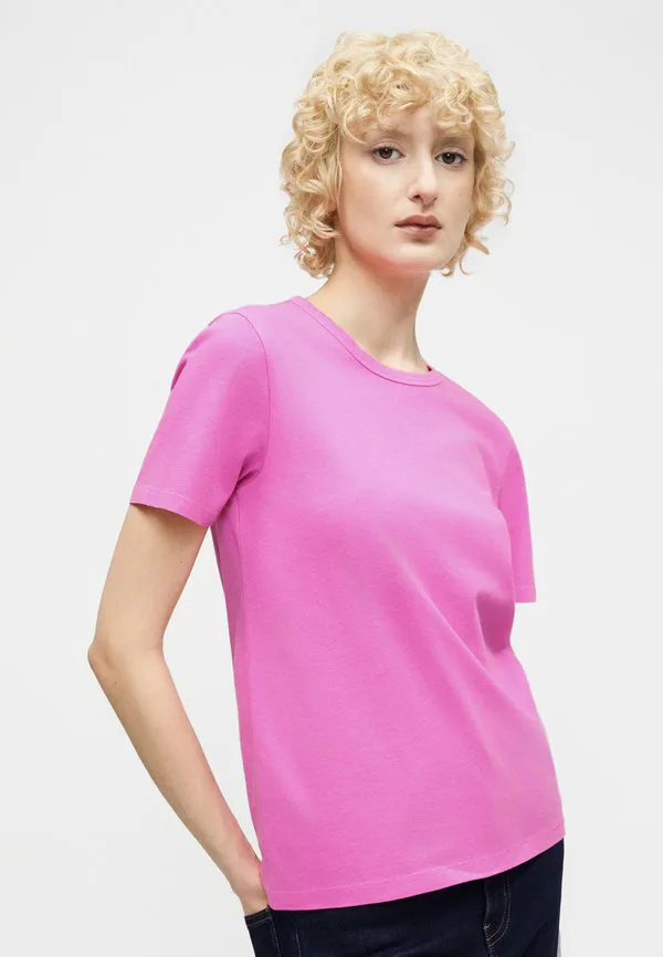 Базовая футболка crew Gap, Neon Pink Glow — фото 4