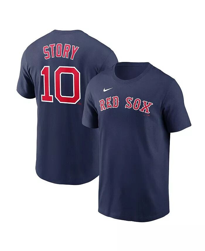 

Мужская футболка Trevor Story Navy Boston Red Sox с именем и номером Nike