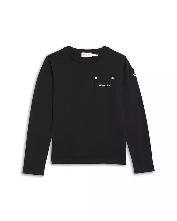 

Футболка унисекс с длинным рукавом и логотипом - для детей постарше Moncler, синий