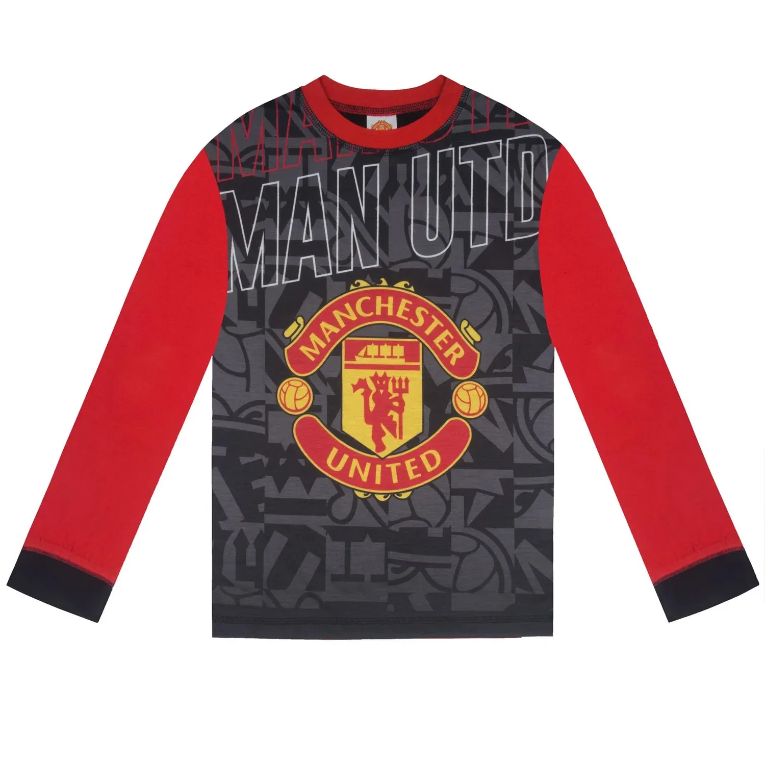 Пижама детская с принтом Manchester United FC, мультиколор — фото 2