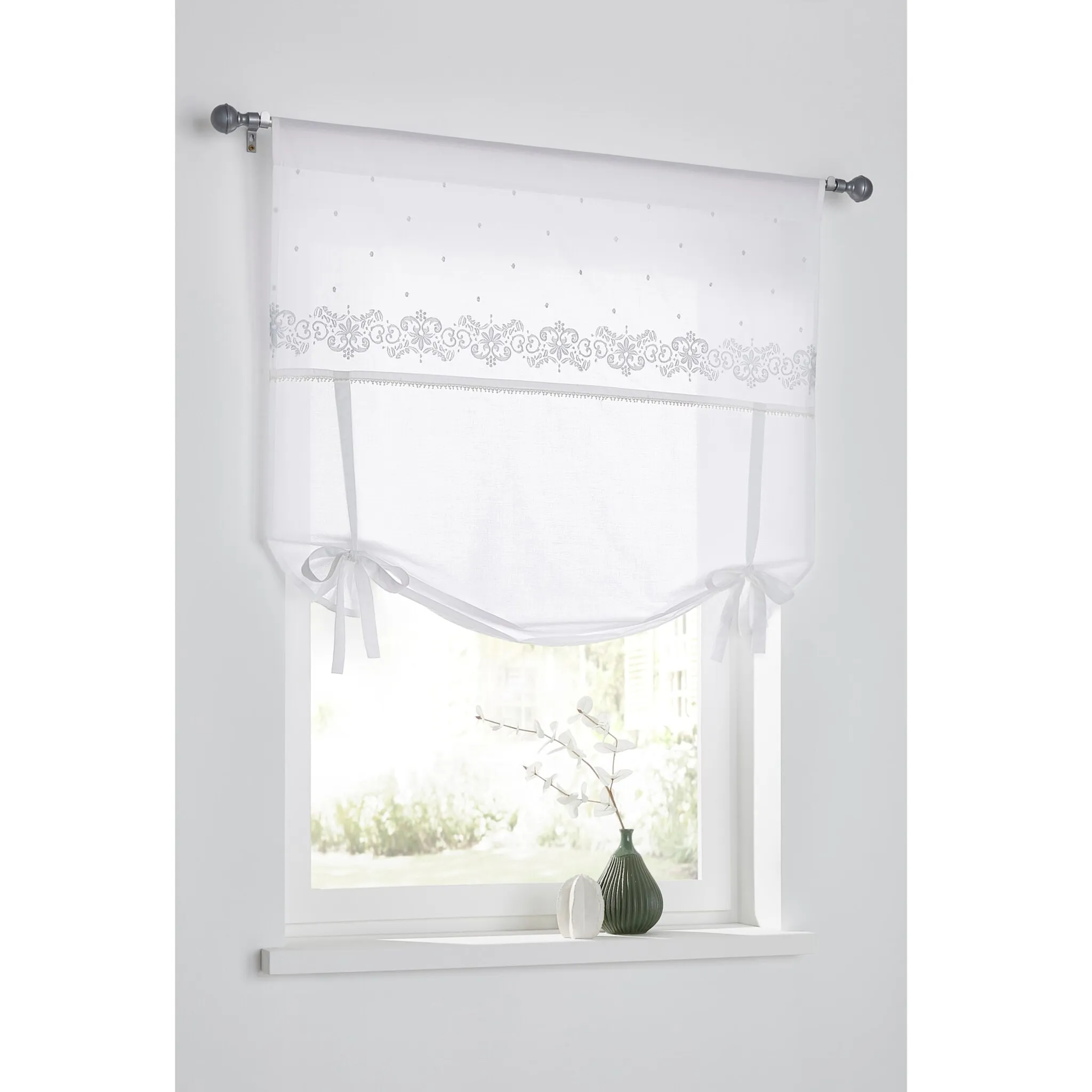 

Heine Home Римская штора со сквозным стержнем, цвет offwhite