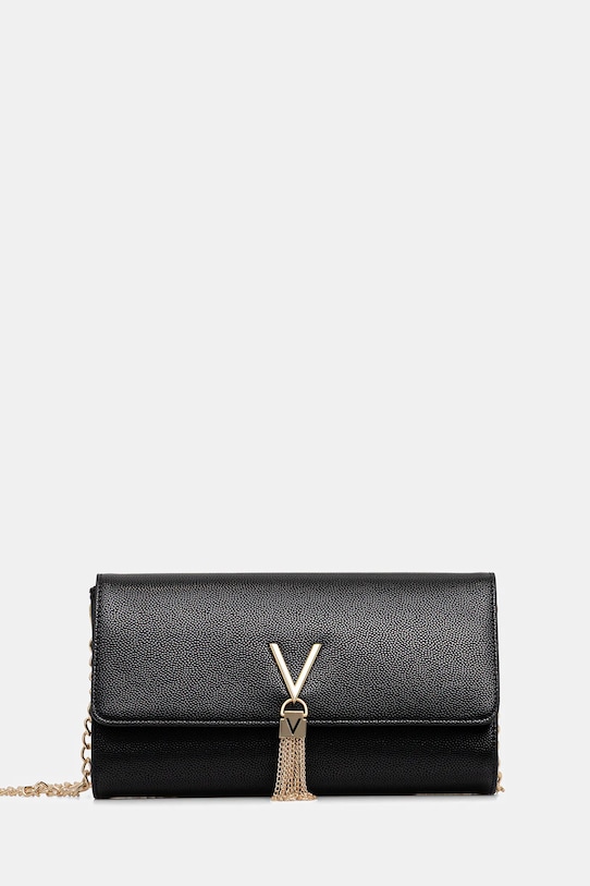 

Кожаный клатч Valentino Bags, черный
