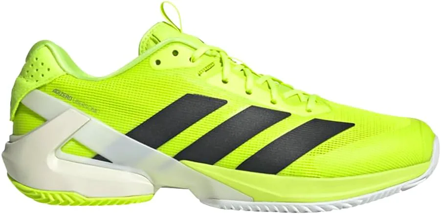 Мужские теннисные кроссовки Adidas Adizero Ubersonic 5 - черный, желтый, черно-белый — фото 3