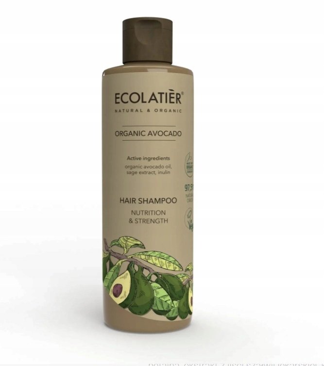 

ECOLATIER Шампунь для волос питание и сила Органический авокадо 250 мл
