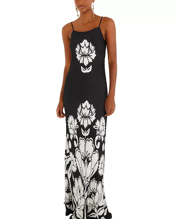 

Платье-Комбинация макси «Арабеск» Farm Rio, черный