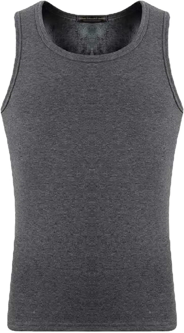 Мужской термотоп без рукавов с начесом, Dark Gray