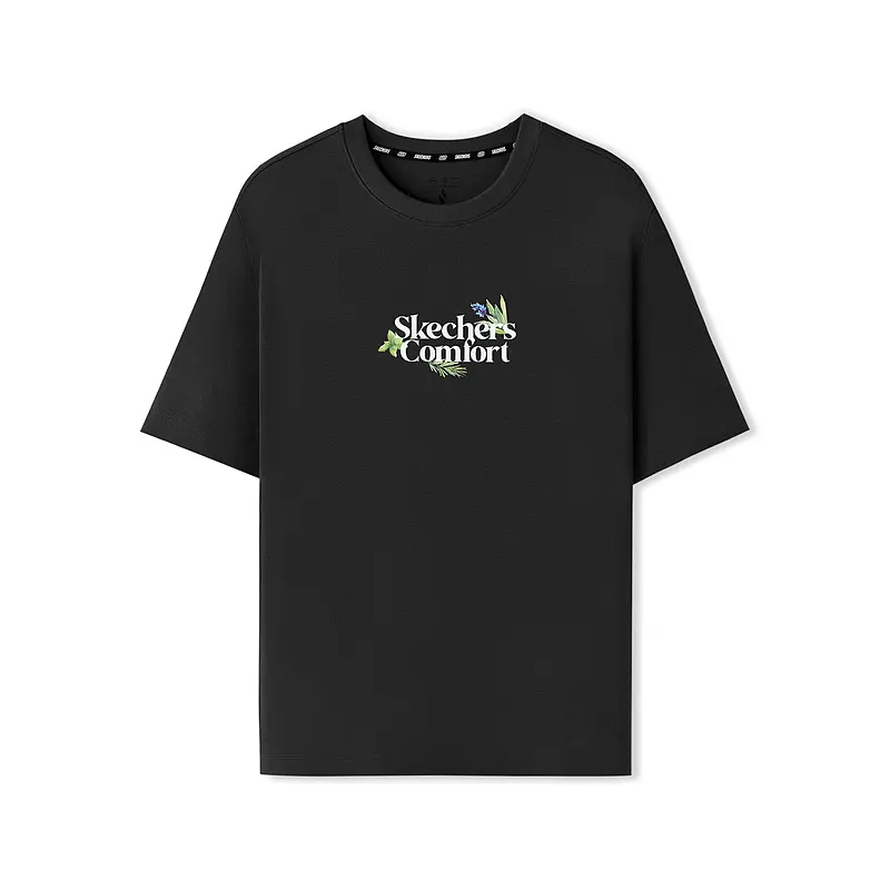 

Skechers Футболка унисекс угольно-черная Carbon Black, Черный, Skechers Футболка унисекс угольно-черная Carbon Black