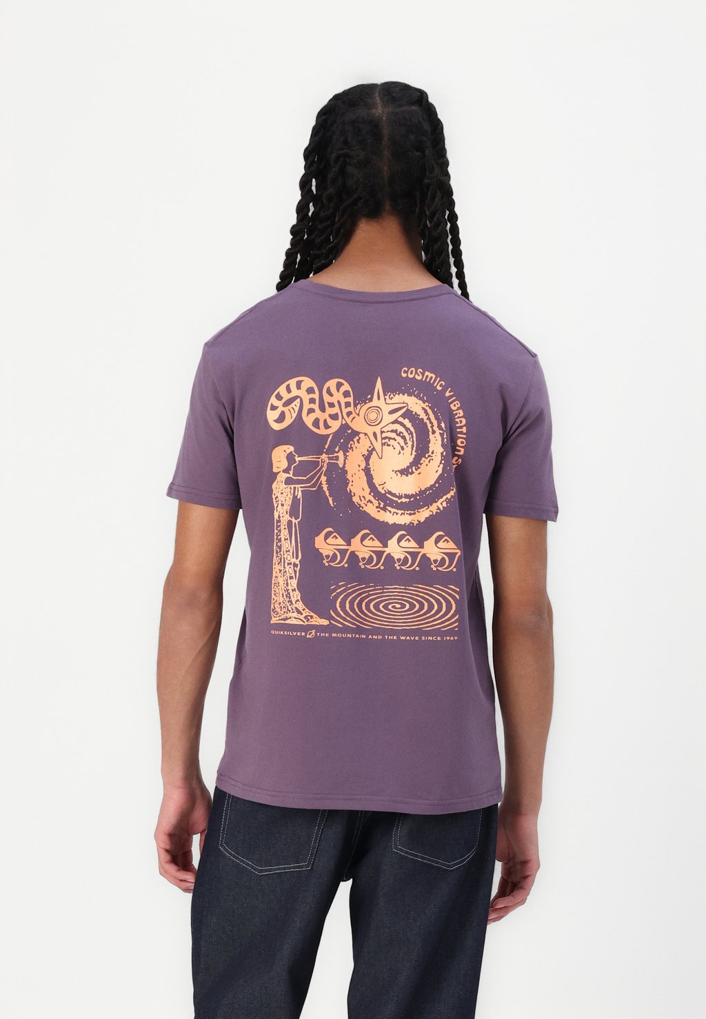 

Футболка с принтом COSMIC VIBRATIONS UNISEX Quiksilver, сиреневый