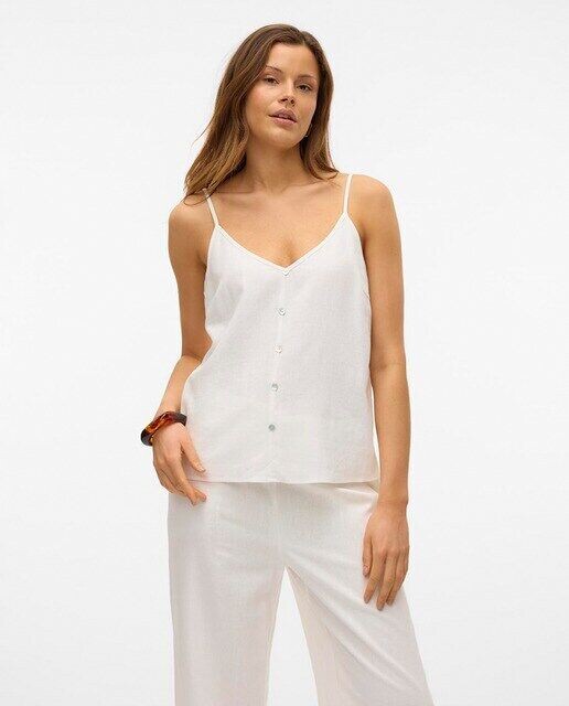 

Женская льняная майка Vero Moda, белый