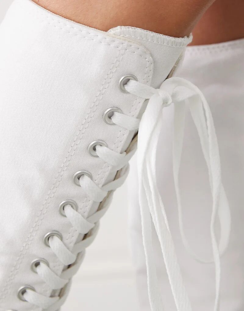 Кроссовки Converse Chuck Taylor All Star Knee XX Hi белого цвета — фото 4