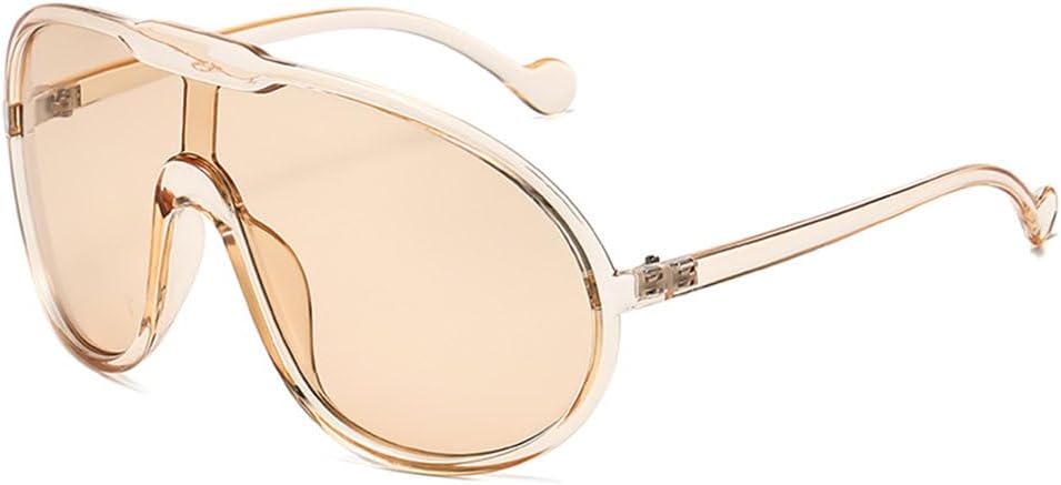 

Панк-мода, большие солнцезащитные очки в оправе, винтажные солнцезащитные очки для женщин и велосипедистов, ретро-очки с градиентным переходом, защита от УФ-излучения UV400 TYUVIVO, Champagne