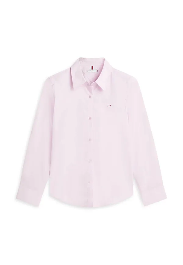 Рубашка-Блузка из поплина с вышивкой флага, прямого кроя. Tommy Hilfiger, Lilac Powder — фото 4