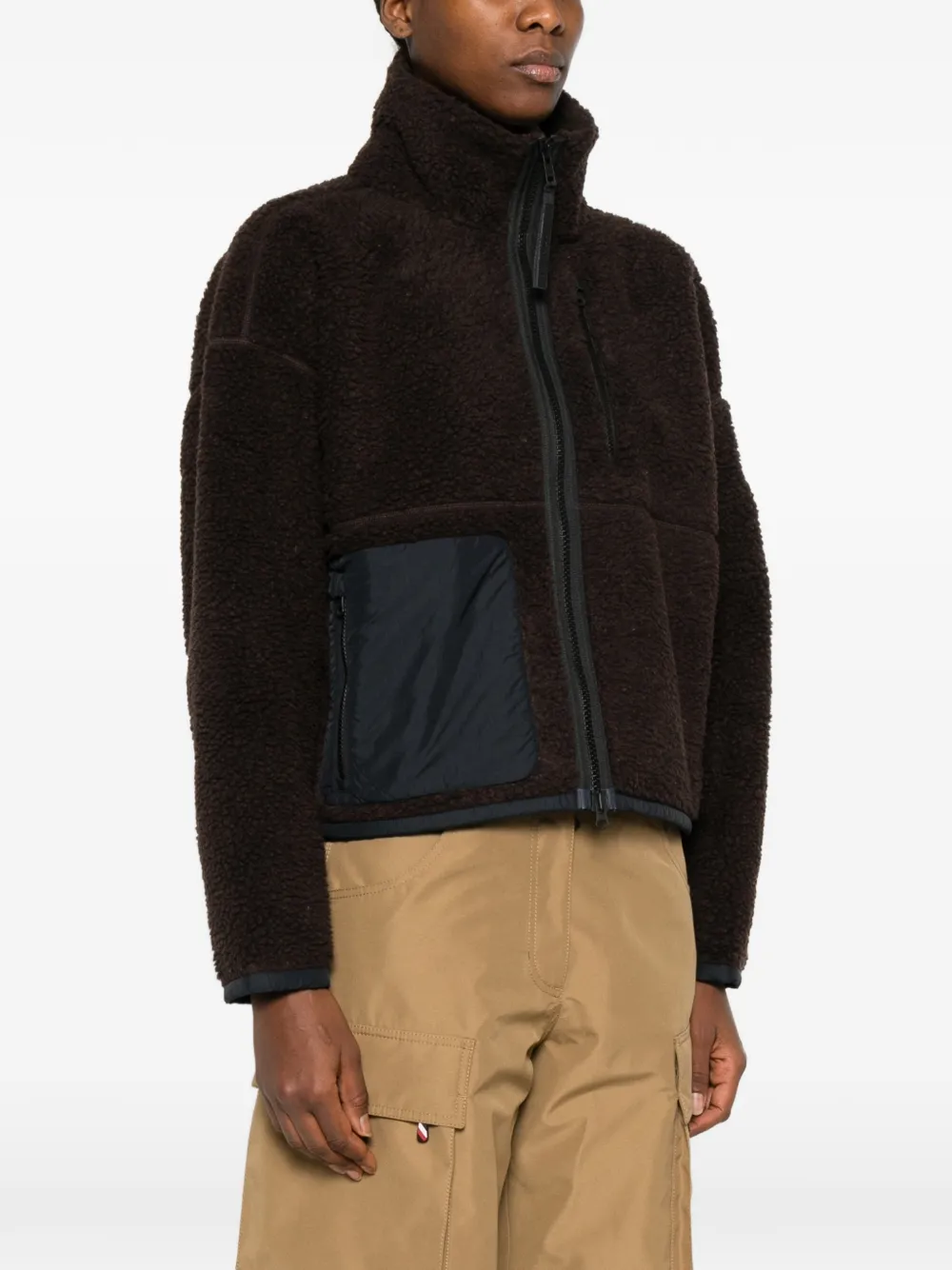 Флисовая куртка на молнии Canada Goose, коричневый — фото 3