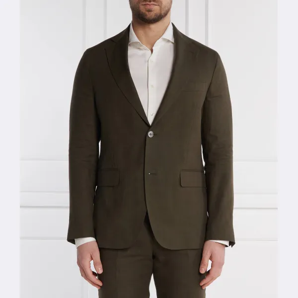 

Элегантная льняная куртка Fogerty стандартного кроя Oscar Jacobson, хаки