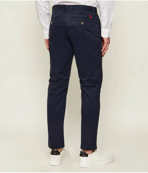 Брюки чинос classic fit Us Polo Assn, темно-синий — фото 4