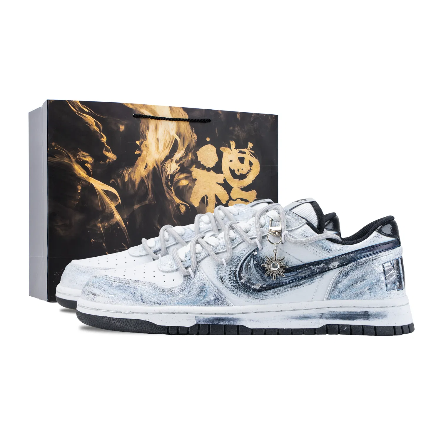 Кроссовки низкие Nike Big Low White Blue
