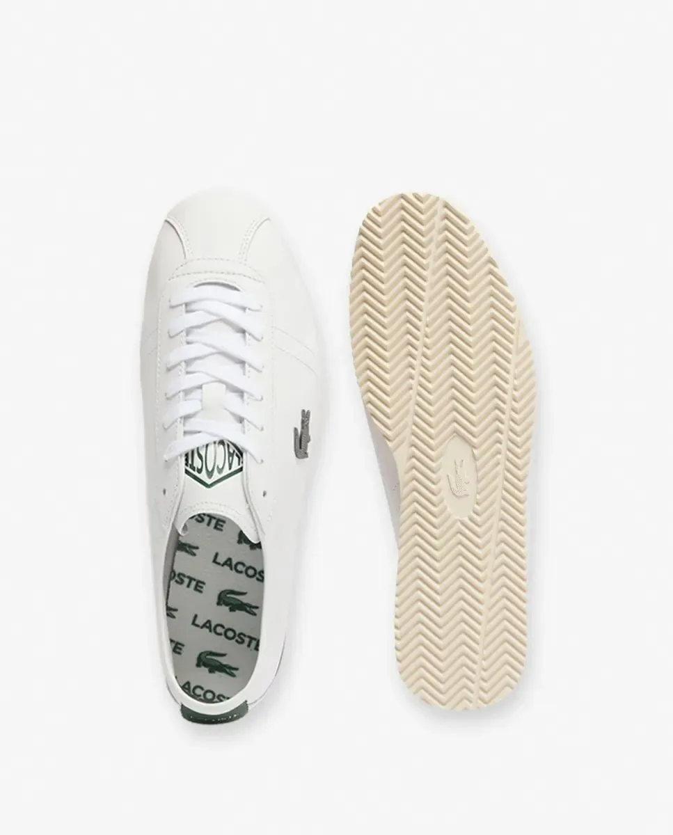 Lacoste Мужские кожаные кроссовки Club-Low белого цвета — фото 2