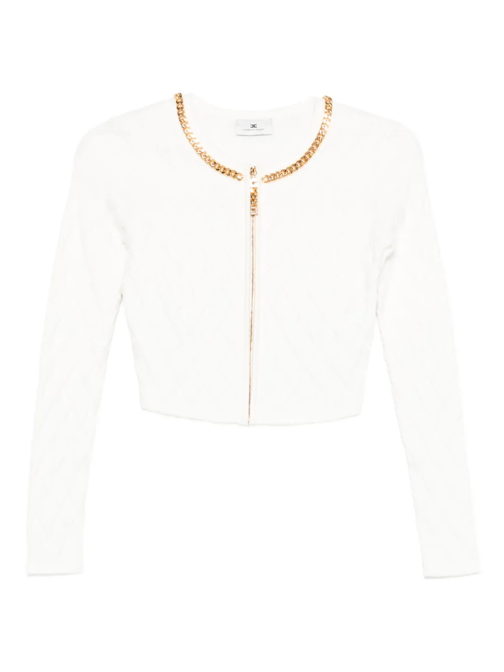 

Кардиган с узором Elisabetta Franchi, белый