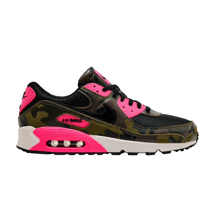 

Кроссовки Nike Air Max 90 Premium 'Camo Pack - Sequoia Hyper Pink', зеленый