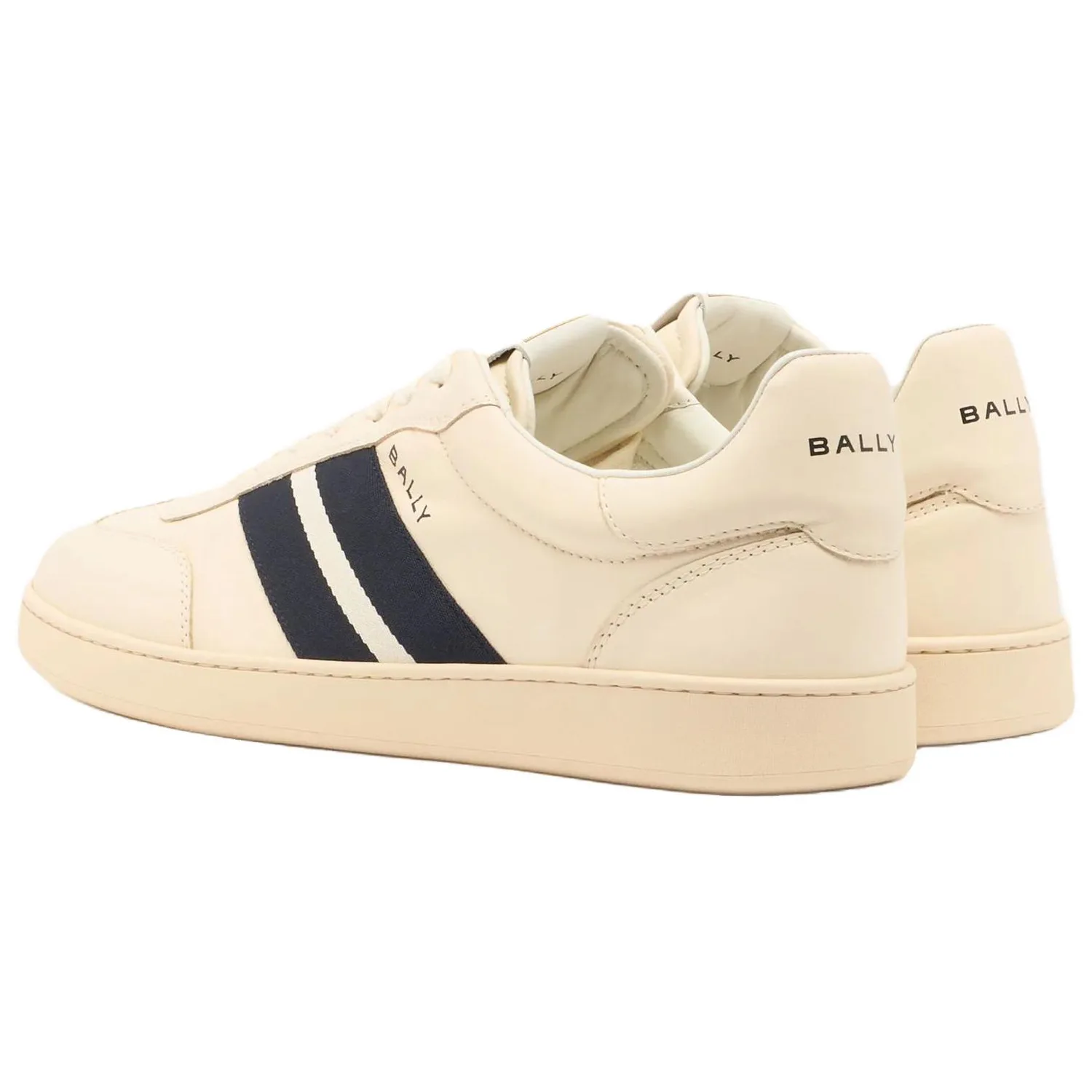 BALLY Кроссовки для скейтбординга Retro Crest Low Top мужские Ecru — фото 4
