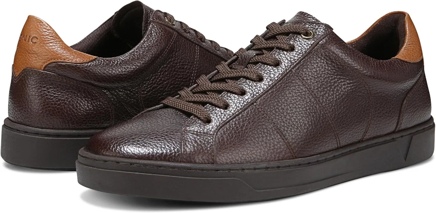 Мужские кроссовки Vionic Lucas II на шнуровке, Chocolate Ganache Leather — фото 4