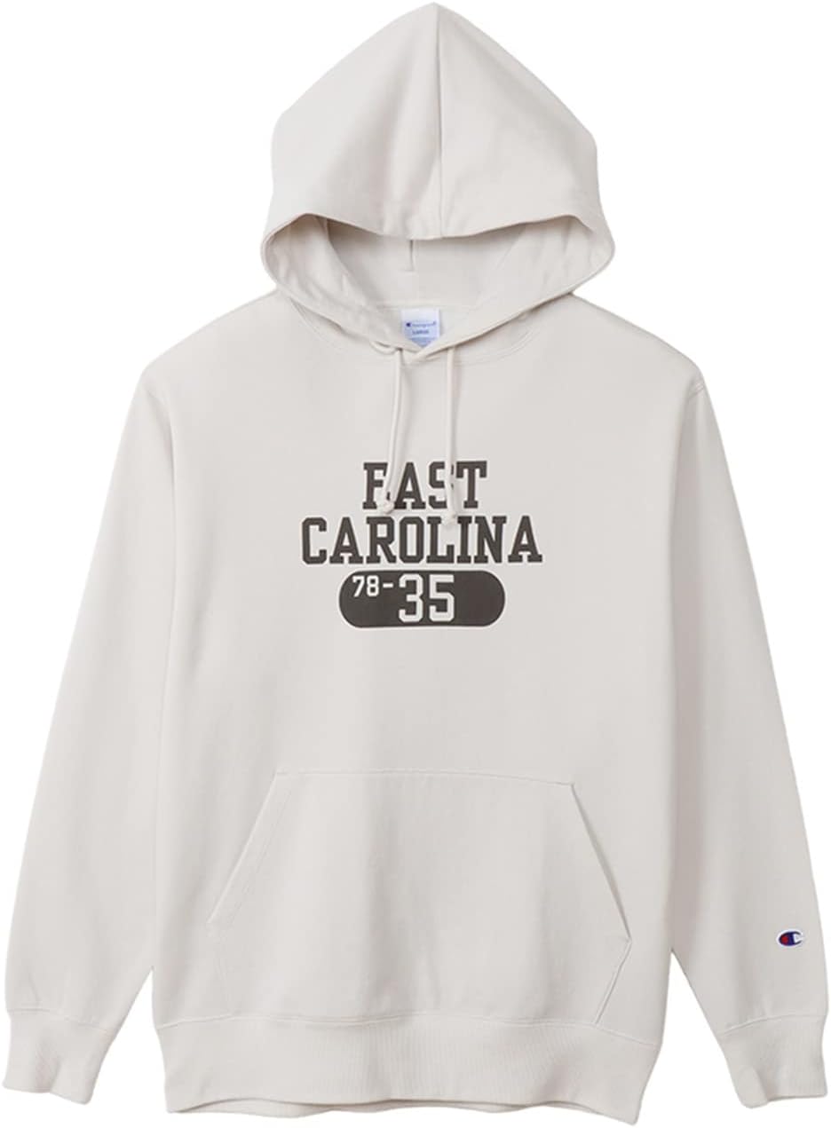 

Мужская толстовка Champion C3-Y123 с длинным рукавом, хлопок, производство США, большой логотип, базовая модель, светло-бежевый