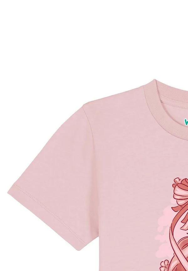 Футболка с принтом «балетная обувь» Watapparel, Cotton Pink — фото 4
