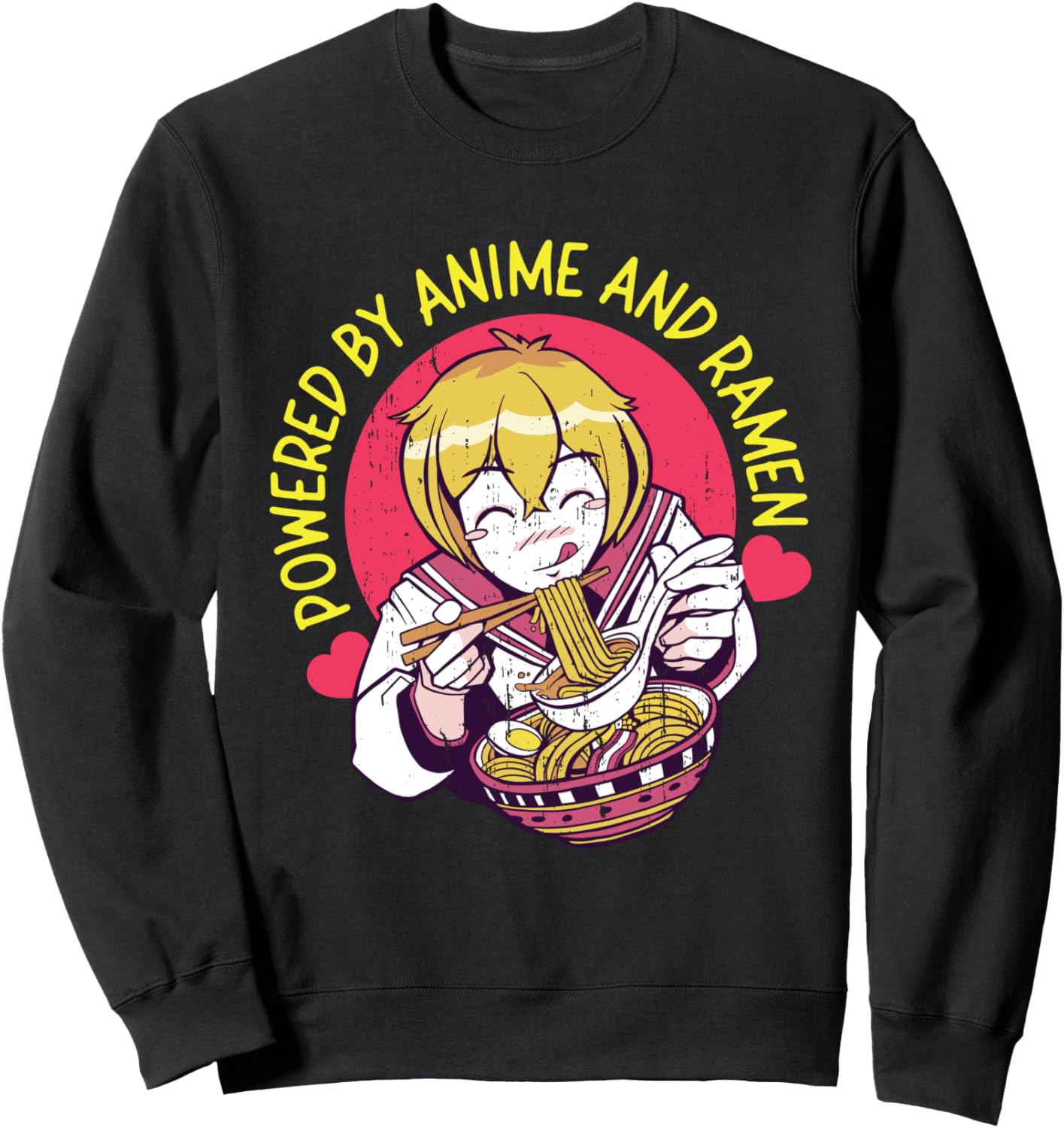 

Толстовка с дизайном для любителей аниме и рамена Anime Designs For Animated Films And Series Lovers, черный