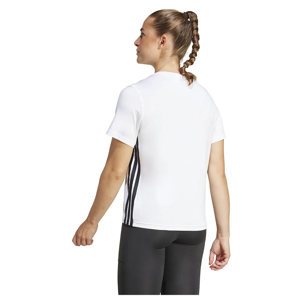 Футболка с коротким рукавом спортивная adidas Train Essentials 3 Stripes Workout, белый — фото 2