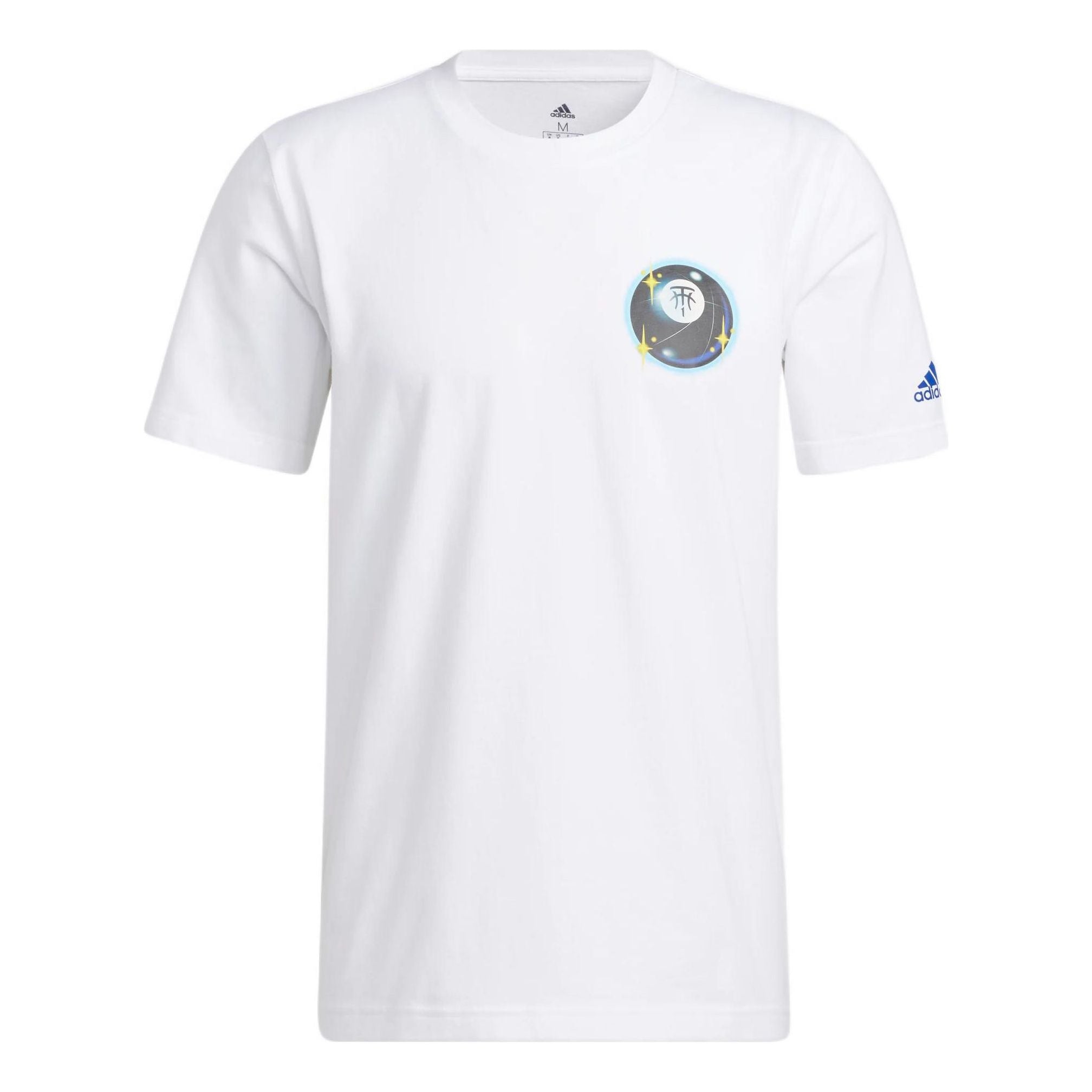 

Футболка Men's adidas TMAC TEE 8 Pattern Printing Round Neck Pullover Short Sleeve White T-Shirt HS8522