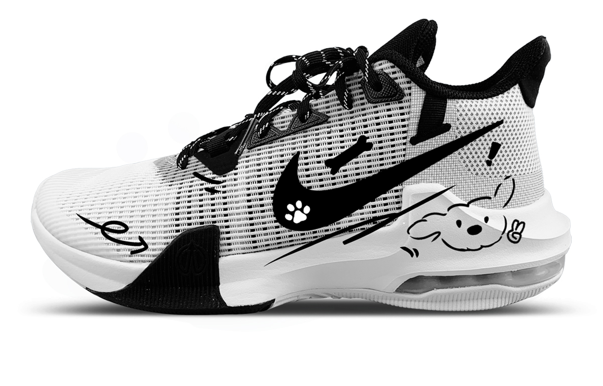 

Nike Кроссовки баскетбольные мужские Air Max Impact 3 Low top Black White Gray