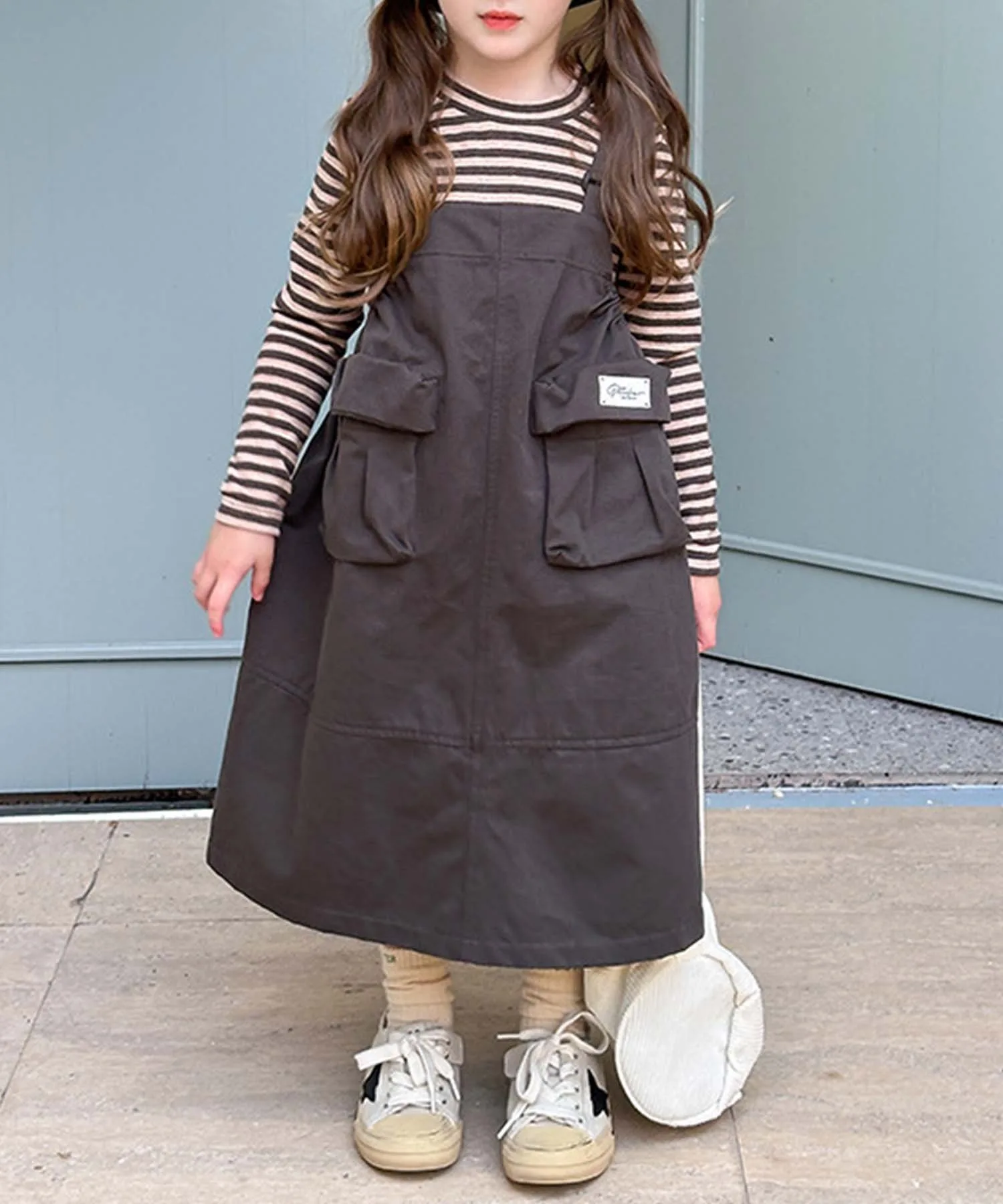 Юбка-комбинезон Aimoha Kids, Dark Gray — фото 2
