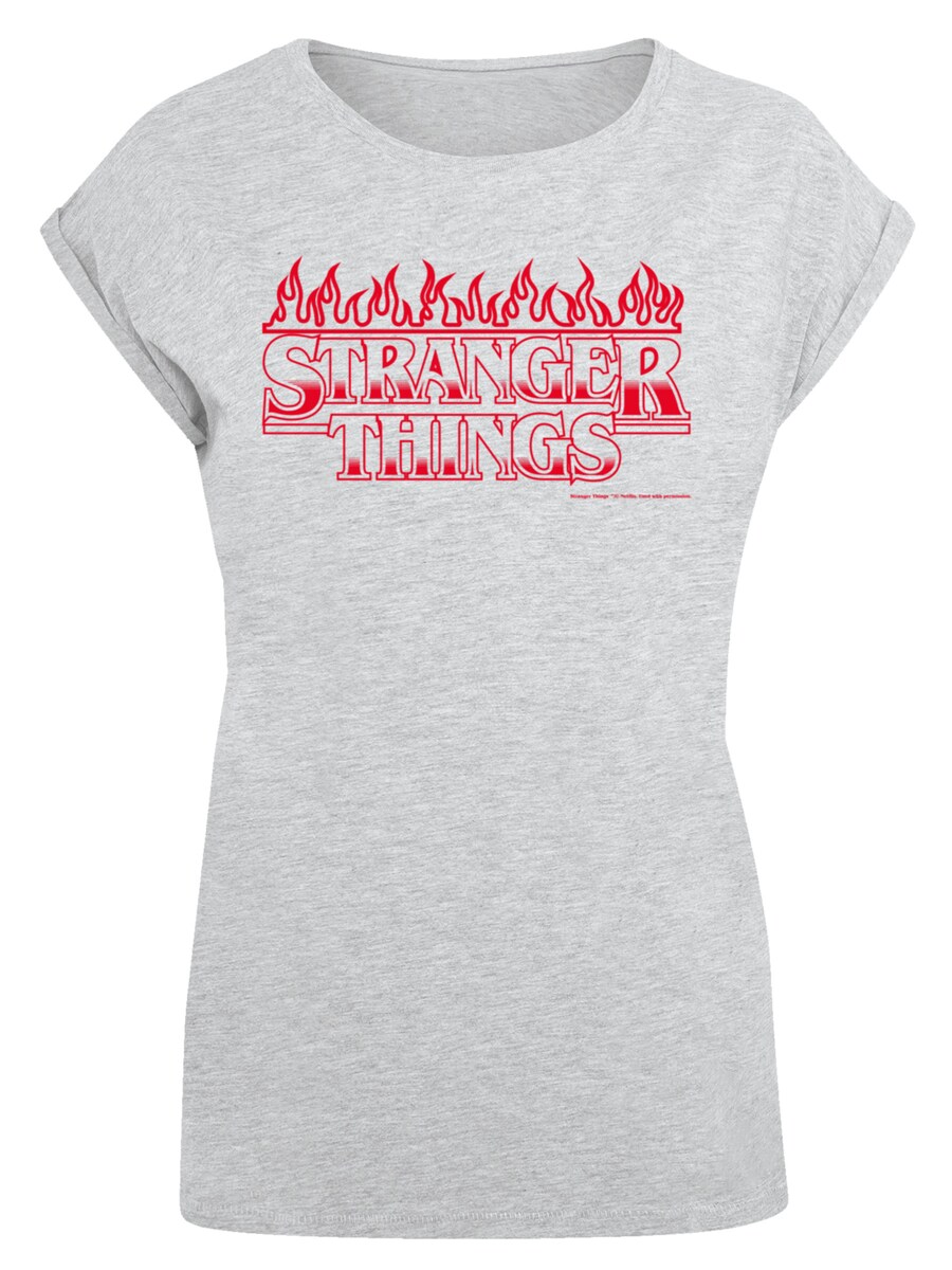 

Рубашка F4NT4STIC Stranger Things Flames Netflix TV Series, пятнистый серый