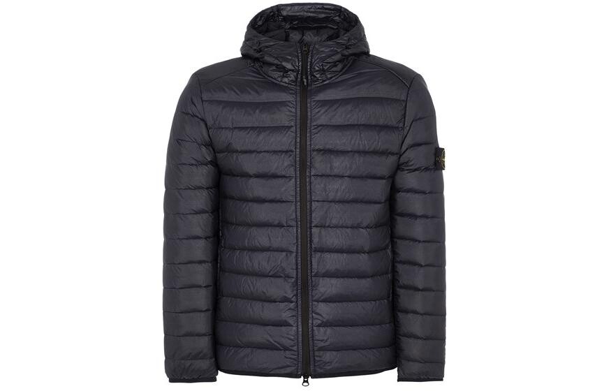 

Пуховик мужской темно-синий Stone Island, темно-синий