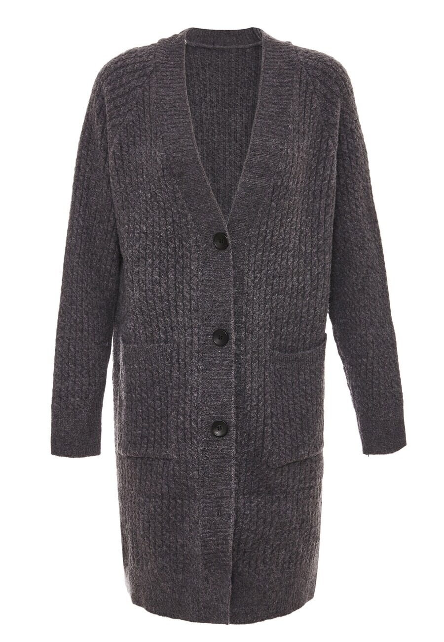 

Кардиган RISA Knit Cardigan, темно-серый