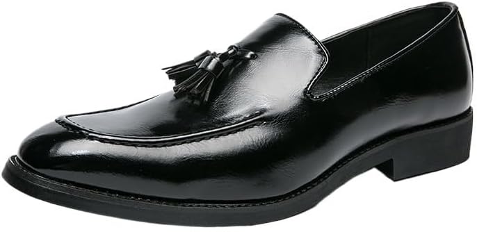 

Мужские классические кожаные лоферы Zestrelax, деловые мокасины, без шнурков, повседневные, удобные, для вечеринок и свадеб, черный