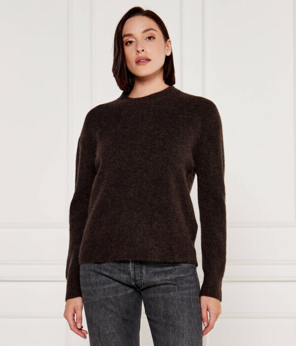 

Свитер шерстяной Samsøe Samsøe Anour Loose Fit, коричневый