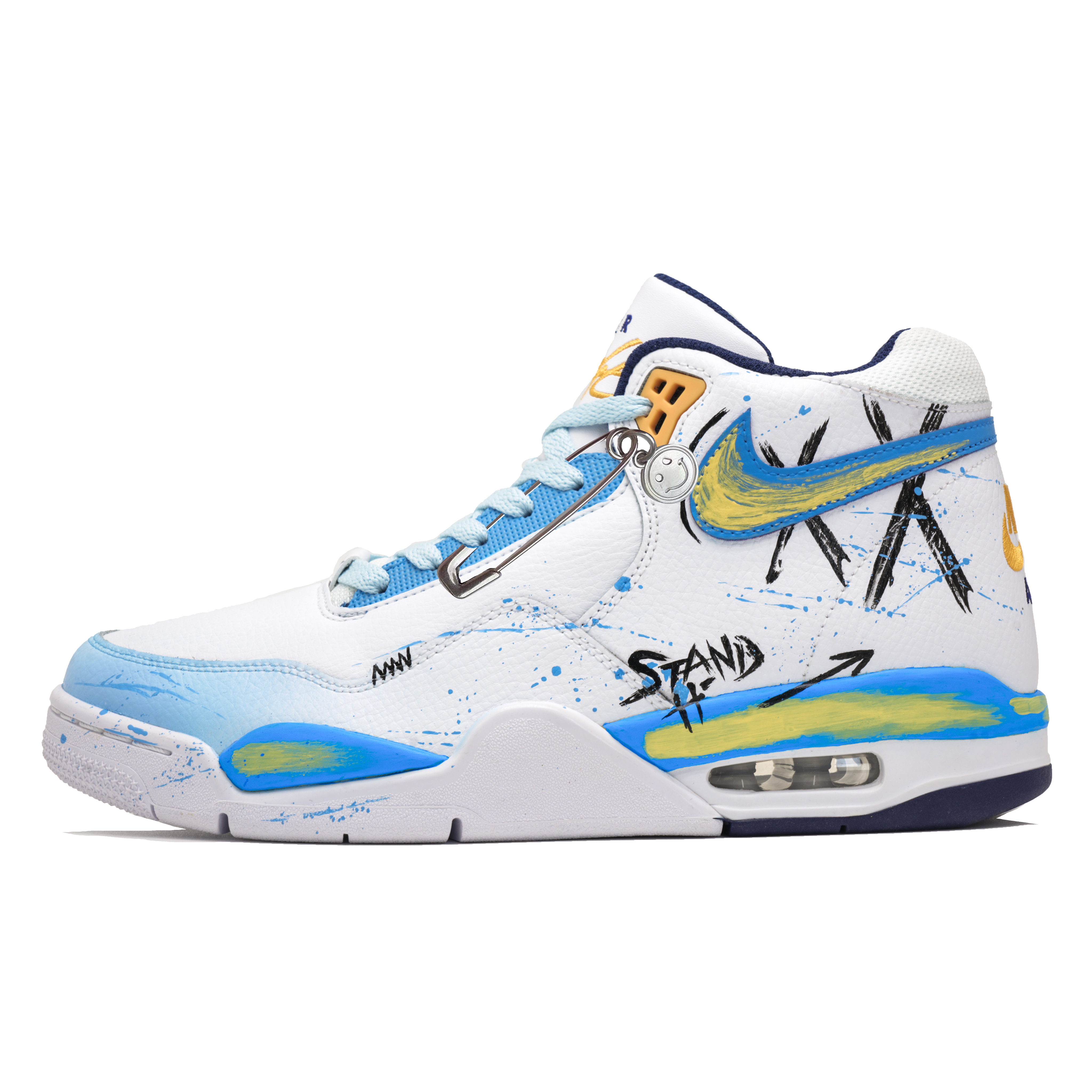

Nike Баскетбольные кроссовки Flight Legacy Mid Top Vintage, мужские, темно-синие