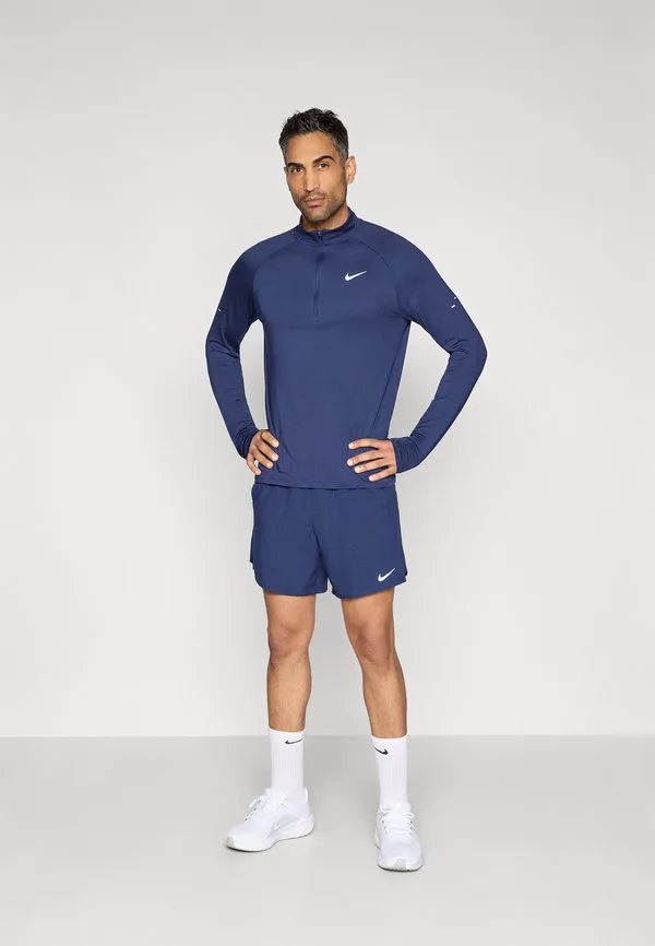 Футболка stride с длинными рукавами, средний слой Nike Performance, Midnight Navy/Reflective Silver-Coloured — фото 2