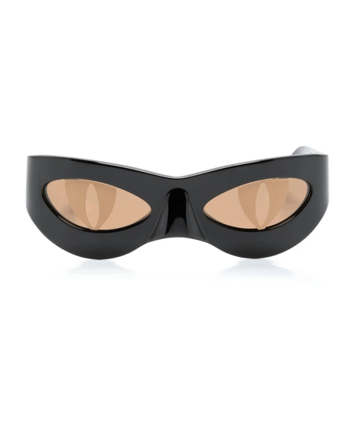 

Черные поляризованные солнцезащитные очки «кошачий глаз» с наклейками Loverboy By Charles Jeffrey, черный