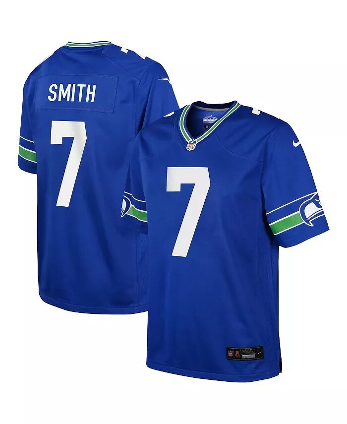 

Джерси Big Boys Geno Smith Royal Seattle Seahawks Game Nike, синий