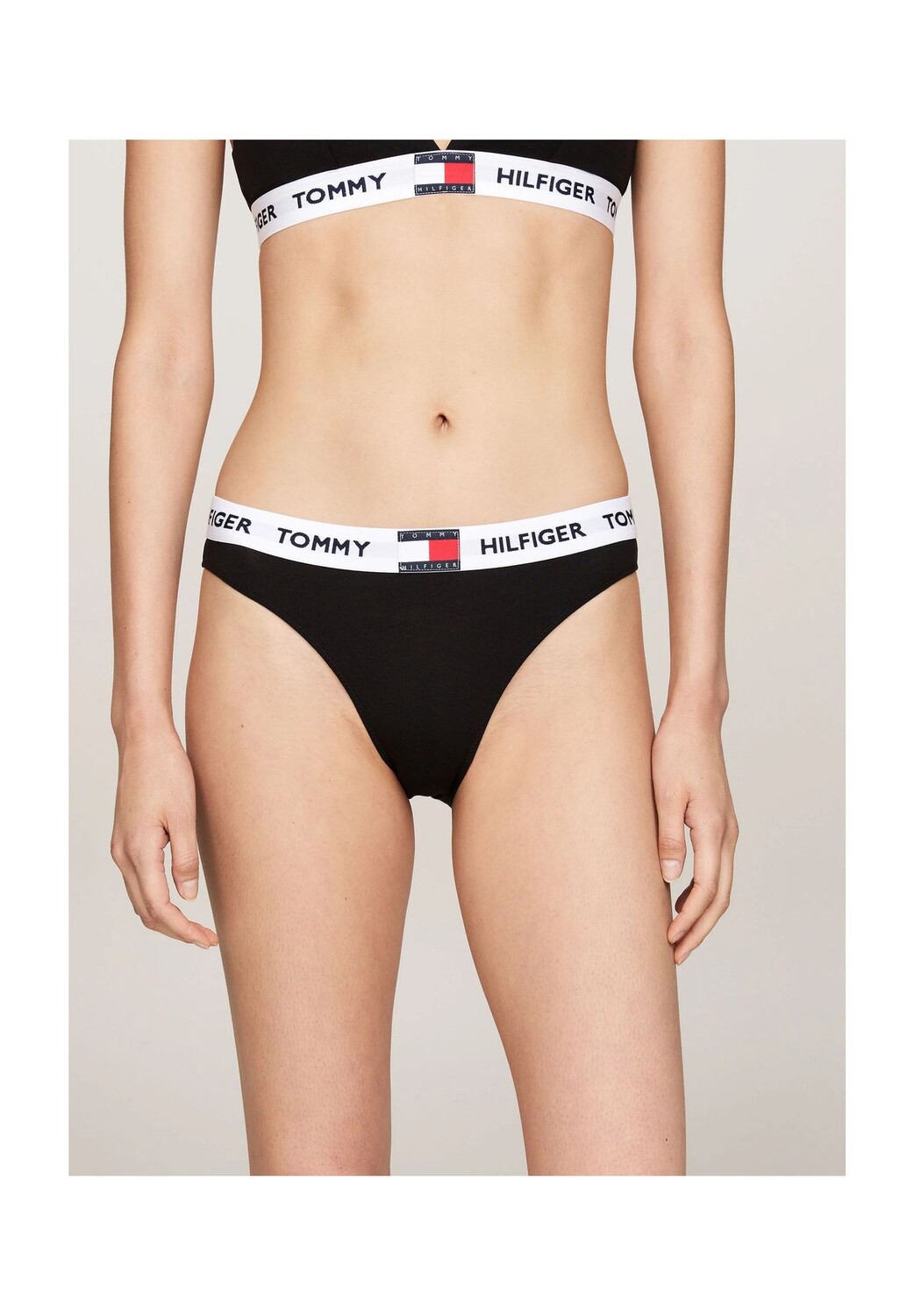 

Трусы Heritage, пояс с логотипом, женские TOMMY HILFIGER, черный