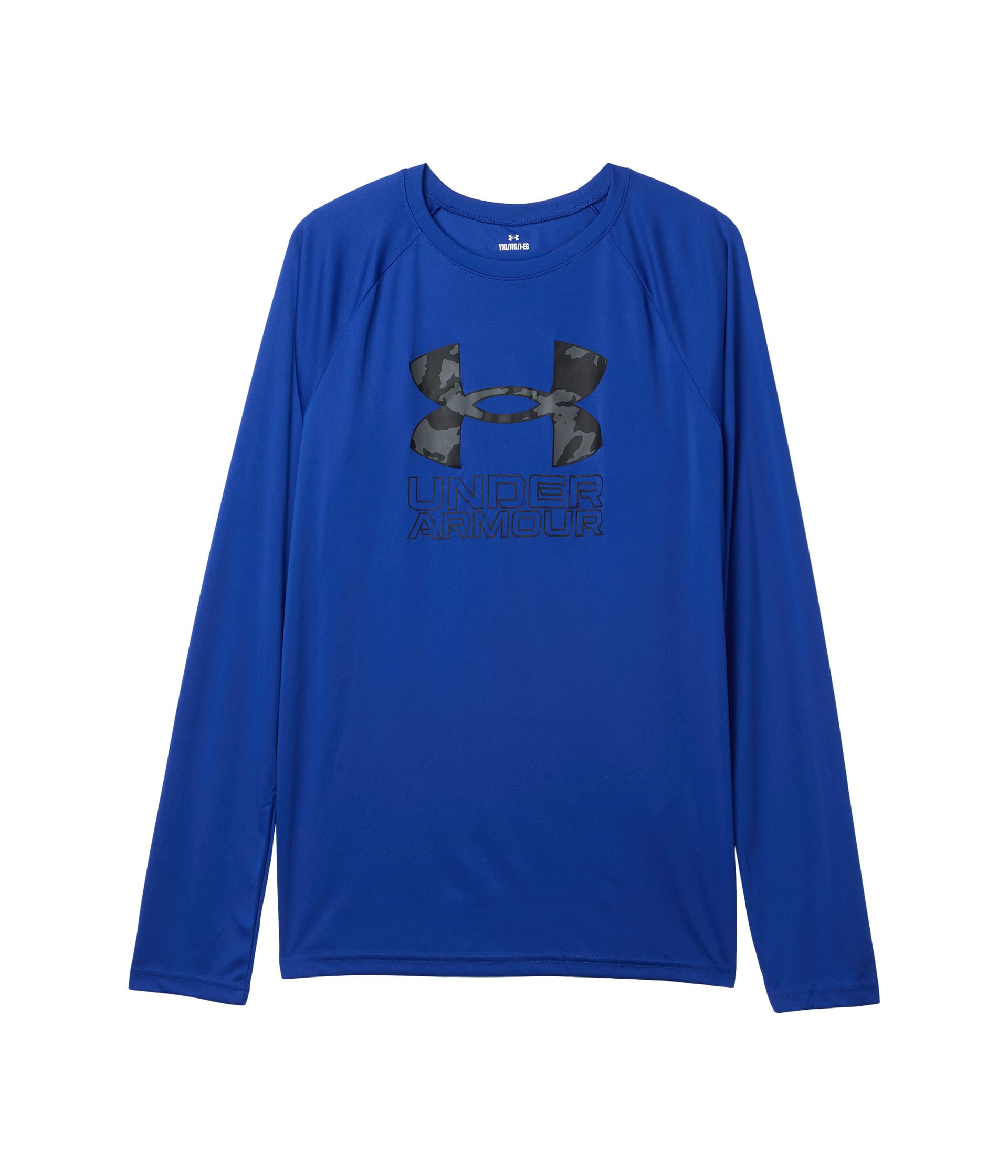 

Лонгслив Under Armour Kids Tech Hybrid Print Long Sleeve, цвет Royal/Castlerock