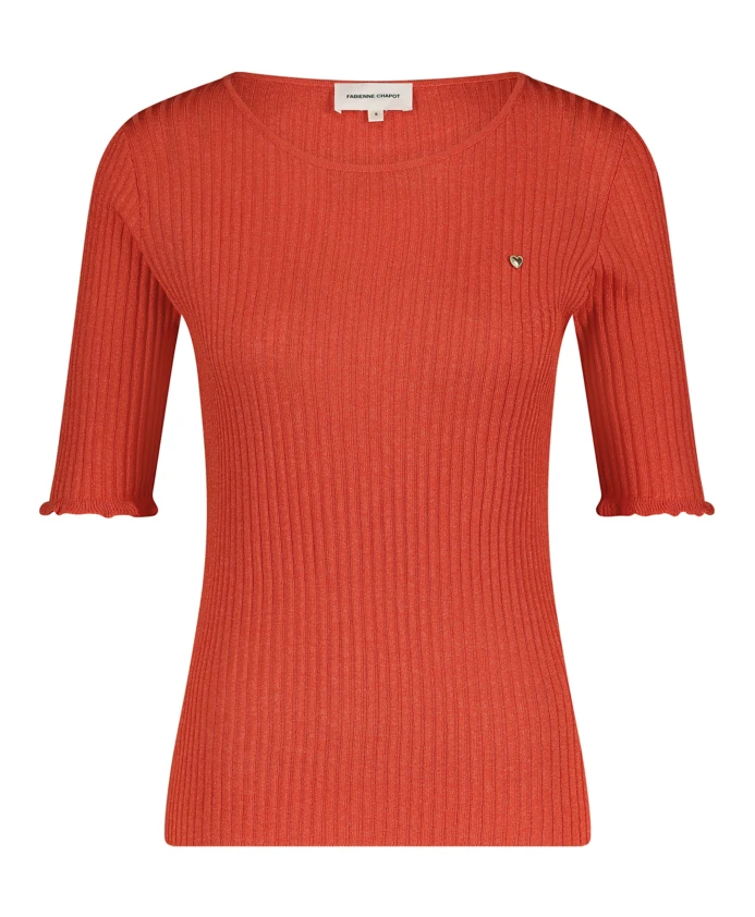 

Рубашка с коротким рукавом Джеммы Fabienne Chapot, оранжевый